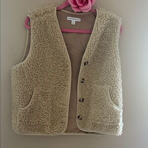 And Now This Cream Sherpa Vest - Cozy Womens Layering Vest